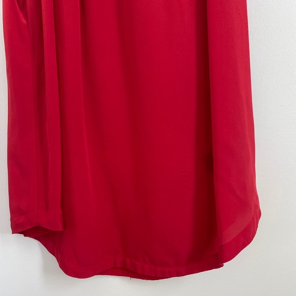 PJK PATTERSON J. KINCAID Red Silk Tank Top - Picture 3 of 8